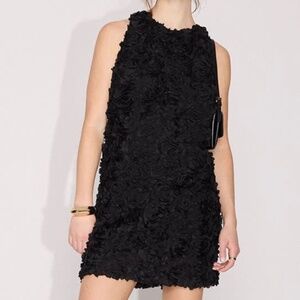 Le Chateau 3D Floral Knit LBD Cocktail Dress